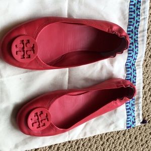 Tory Burch 8.5 flats Red comfy Gently used Reduced